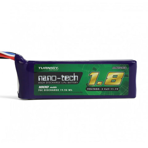 Turnigy Nano-Tech 1800mAh 3S 70C 11.1V Lipo Battery Pack w/ XT60