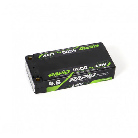 Turnigy Rapid LiHV 4600mAh 2S 7.6V 140C Shorty Hardcase LiPo Battery with 5mm Bullet to XT60