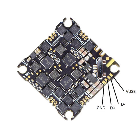 JHEMCU GHF435AIO V2 AIO All-in-One 20A ESC 2-4S Flight Controller w/ ELRS 2.4G Receiver