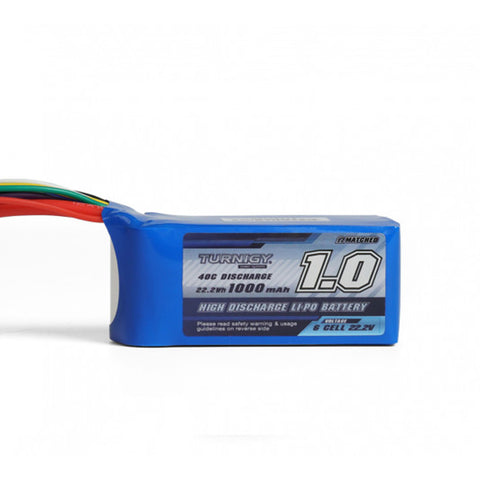Turnigy 1000mAh 6S 22.2V 40C Lipo Battery Pack w/ XT60