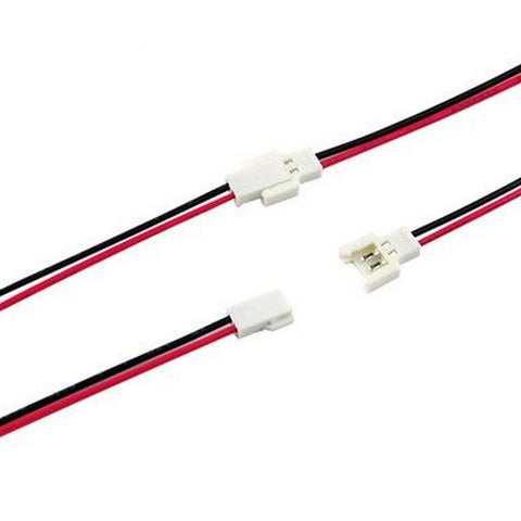 25 Pairs Mini Losi JST Molex 2.0 2-Pin Connector Male and Female Plugs with Pins (25x Male / 25x Female)