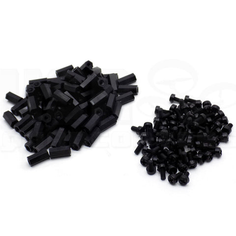 50pcs M3 Nylon Spacer Standoffs with Screws (6mm / 8mm / 10mm / 12mm / 15mm / 30mm)