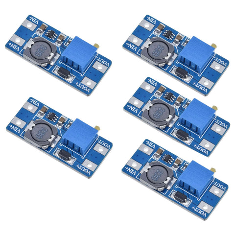 5pcs MT3608 DC-DC Voltage Step Up Booster Power Module Converter 4-28V 2A