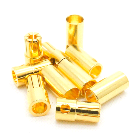 5 Sets 6.5mm Bullet Connectors / Banana Plug 200A Rated