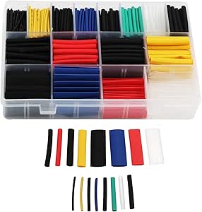 580pcs Heat Shrink Tubing Kit Shrinkable Electrical Insulation Assortment