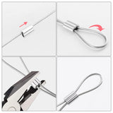 20pcs Aluminum Crimping Loop Sleeve 1/16" Cable Ferrule Steel Cable Sleeves