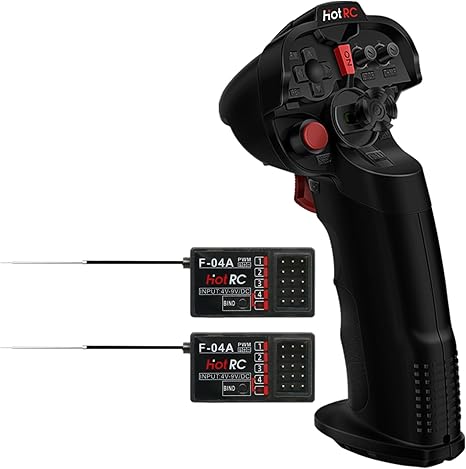HotRC DS-4A 2.4G 4 Channel Single Hand RC Radio Transmitter with 4Ch Receiver