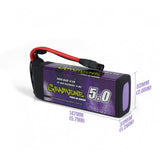 Turnigy Graphene Panther 5000mAh 4S 14.8V 100C LiPo Battery Pack w/ XT90 Connector