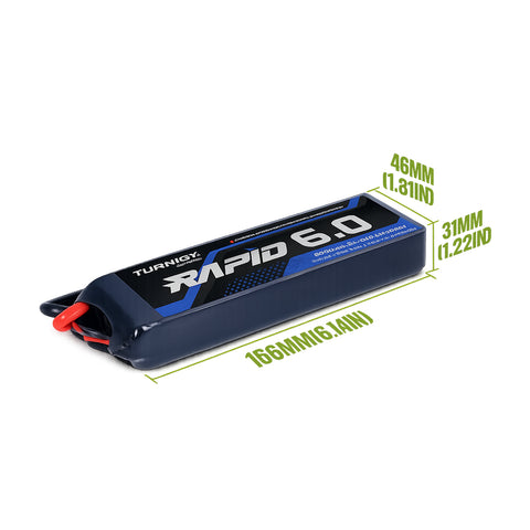 Turnigy Rapid 6000mAh 3S 100C 11.1V Lipo Battery w/ EC5 Connector