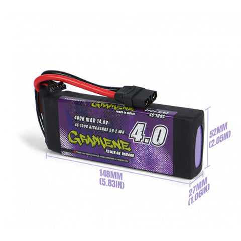 Turnigy Graphene Panther 4000mAh 4S 100C 14.8V Lipo Battery Pack w/ XT90