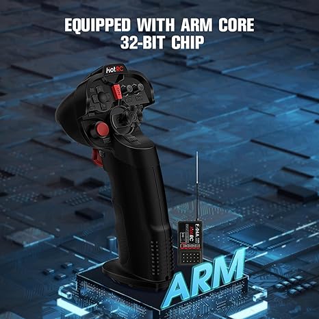 HotRC DS-4A 2.4G 4 Channel Single Hand RC Radio Transmitter with 4Ch Receiver