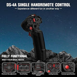 HotRC DS-4A 2.4G 4 Channel Single Hand RC Radio Transmitter with 4Ch Receiver