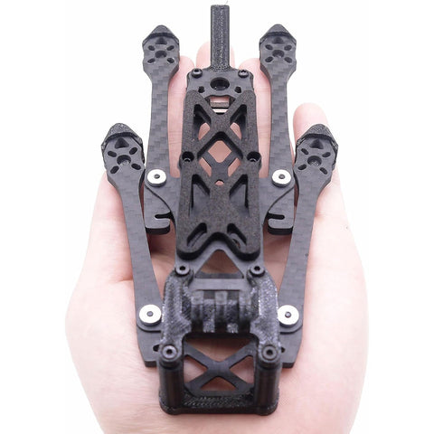 185mm 4" Folding Carbon Fiber FPV Racing Drone Frame Kit