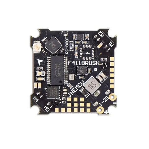 JHEMCU F411 BRUSH Flight Controller 1-2S with 5V BEC Output Built-in ELRS 2.4G Receiver