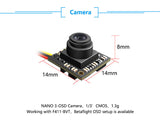 LDARC Nano 3 OSD Micro 800TVL FPV Camera 1/3 CMOS Sensor 140° FOV