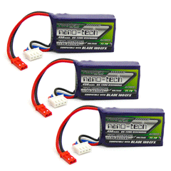 3pcs Turnigy Nano-Tech 450mAh 3S LiPo Battery Pack 11.1V 65C 130C EFLB4503SJ30