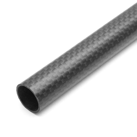 500mm Roll Wrapped Carbon Fiber Tube 14/16/18/20/25mm Matte/Glossy 1mm/2mm Wall Thickness