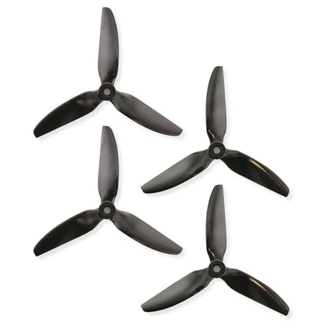 HQProp 5X4.8X3 V1S 5048 5 Inch 3-Blade Propellers Set (2x CW / 2x CCW) Poly Carbonate Color Options