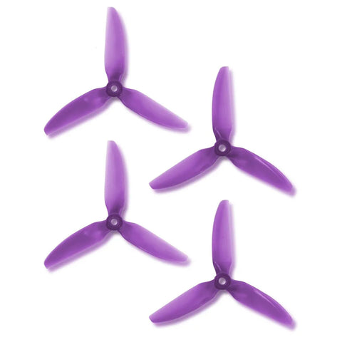 HQProp 5X4.8X3 V1S 5048 5 Inch 3-Blade Propellers Set (2x CW / 2x CCW) Poly Carbonate Color Options