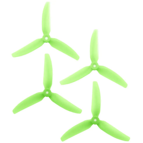 HQProp 5X4X3 V1S 5040 5 Inch 3-Blade Propellers Set (2x CW / 2x CCW) Poly Carbonate Color Options