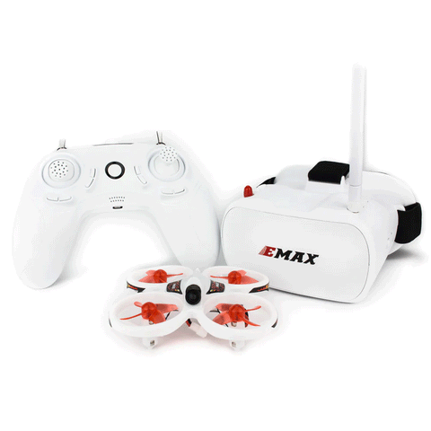 EMAX EZ Pilot FPV Racing Drone with Goggles and Transmitter (RTF) and Accessories
