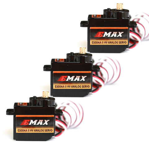 3pcs EMAX ES08MAII HV 12g Analog Servo All-Purpose High Voltage Metal Gear