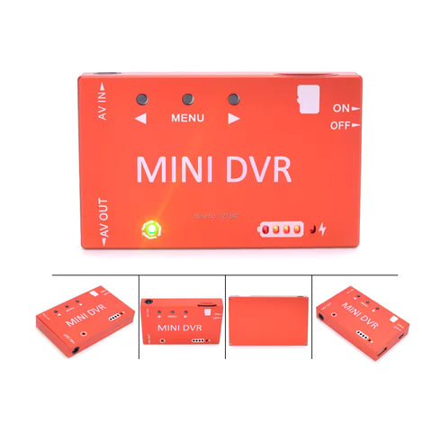 FPV Mini DVR Video Audio Recorder FPV Recorder MicroSD DVR (Orange Case)