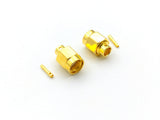 5pcs RG402 Connector Gold-Plated Brass Solder-Type RP-SMA Male