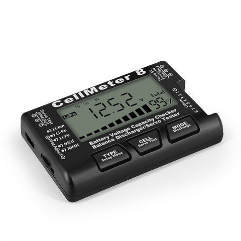 CellMeter8 Digital Battery Capacity Checker LiPo LiFe Li-ion NiCd NiMH Battery Voltage Tester