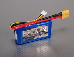 Turnigy 1300mAh 2S 7.4V LiPo Battery Pack 20C 30C (XT60 Connector)