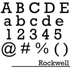 6" Black Custom Fiberglass Letters Numbers and Symbols - Rockwell