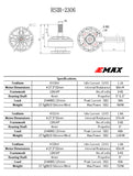 EMAX RSIII 2306 Performance Brushless Motor 3-6S 1800KV / 2100KV / 2500KV