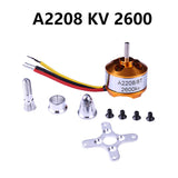 4pcs A2208 2208 Brushless Motors 2-3S Outrunner Motors 1100KV 1400KV 1800KV 2600KV