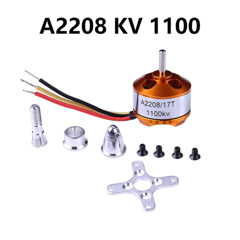 4pcs A2208 2208 Brushless Motors 2-3S Outrunner Motors 1100KV 1400KV 1800KV 2600KV