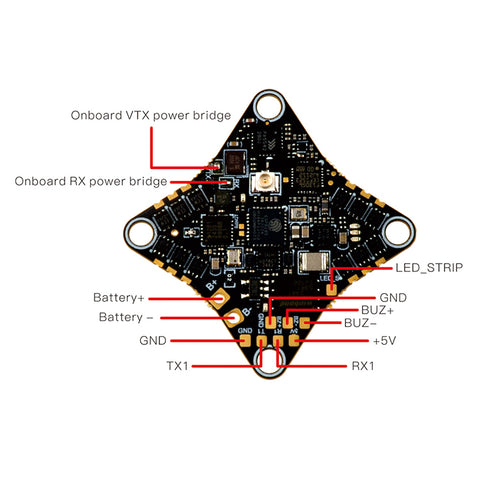 Happymodel CrazyG473 AIO Flight Controller w/ ESC VTX