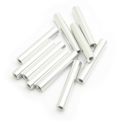 10pcs M2x30mm Aluminum Spacer Standoff (Silver Anodized)