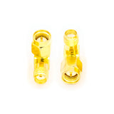 2pcs Coaxial Converter Right Angle Adapter Plug (SMA Male to SMA Female)