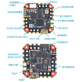 JHEMCU GHF745AIO F745 Flight Controller BLHELI32 G071 40A 4-in-1 ESC 25.5x25.5mm 3-6S