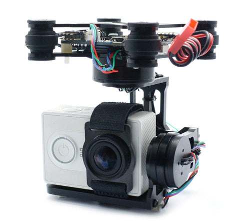3-Axis Brushless Gimbal V2 for FPV Camera Drones Lightweight CNC Aluminum