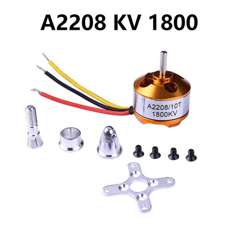 4pcs A2208 2208 Brushless Motors 2-3S Outrunner Motors 1100KV 1400KV 1800KV 2600KV