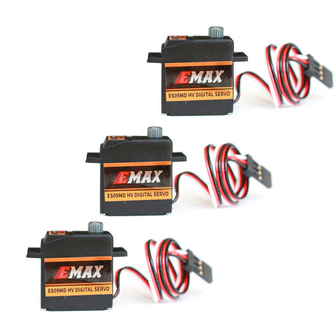 3pcs EMAX ES09MD HV Digital Servo All-Purpose High Voltage Metal Gear