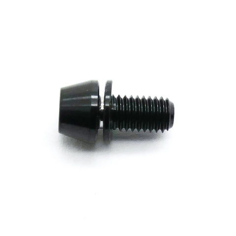 5pcs M5x10mm Titanium Cone Socket Head Hex Screw TC4 Alloy (Anodized Black)