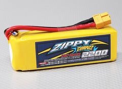 Zippy Compact 2200mAh 4S 14.8V LiPo Battery 25C 35C (XT60 Connector)