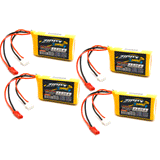 4pcs Zippy Compact 850mah 2s 7.4v 25c 35c LiPo Battery (JST Connector)