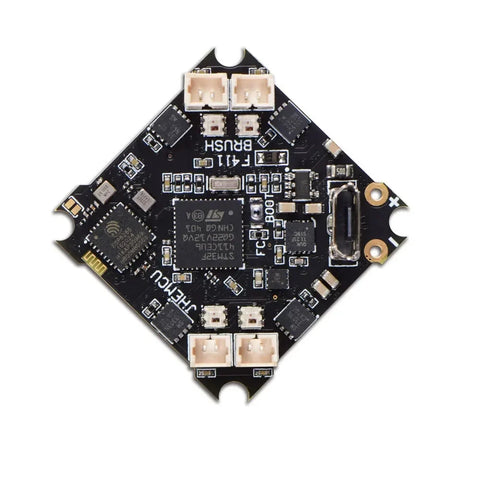 JHEMCU F411 BRUSH Flight Controller 1-2S with 5V BEC Output Built-in ELRS 2.4G Receiver