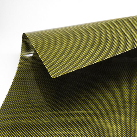 500x400x0.3mm 3k Carbon Fiber / Aramid Composite Veneer Sheet Panel (Plain Weave/Ultra-High Gloss)