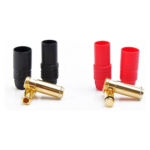 4pcs AS150 AX150 Anti-Spark Banana Bullet Connector (2x Male / 2x Female)