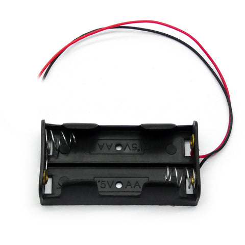 2xAA Battery Holder Case Pack (Bare Wire)
