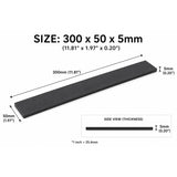 300x50mm 5mm Thick G10 Fiberglass Knife Handle Scales Billet