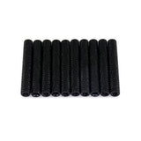 10pcs 35mm Anodized Aluminum Knurled Textured Standoffs Spacers (Anodized Black)